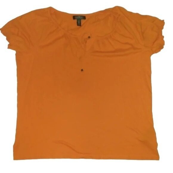 Lauren Ralph Lauren Tops - Lauren Ralph Lauren Orange Blouse